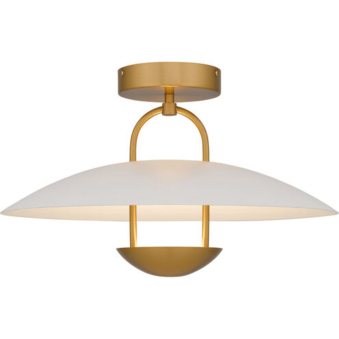 Bingham LED 18 inch Brushed Gold Semi-Flush Mount Ceiling Light, Large
