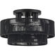 Acordia 3 Light 15 inch Black Semi Flush Mount Ceiling Light, Large