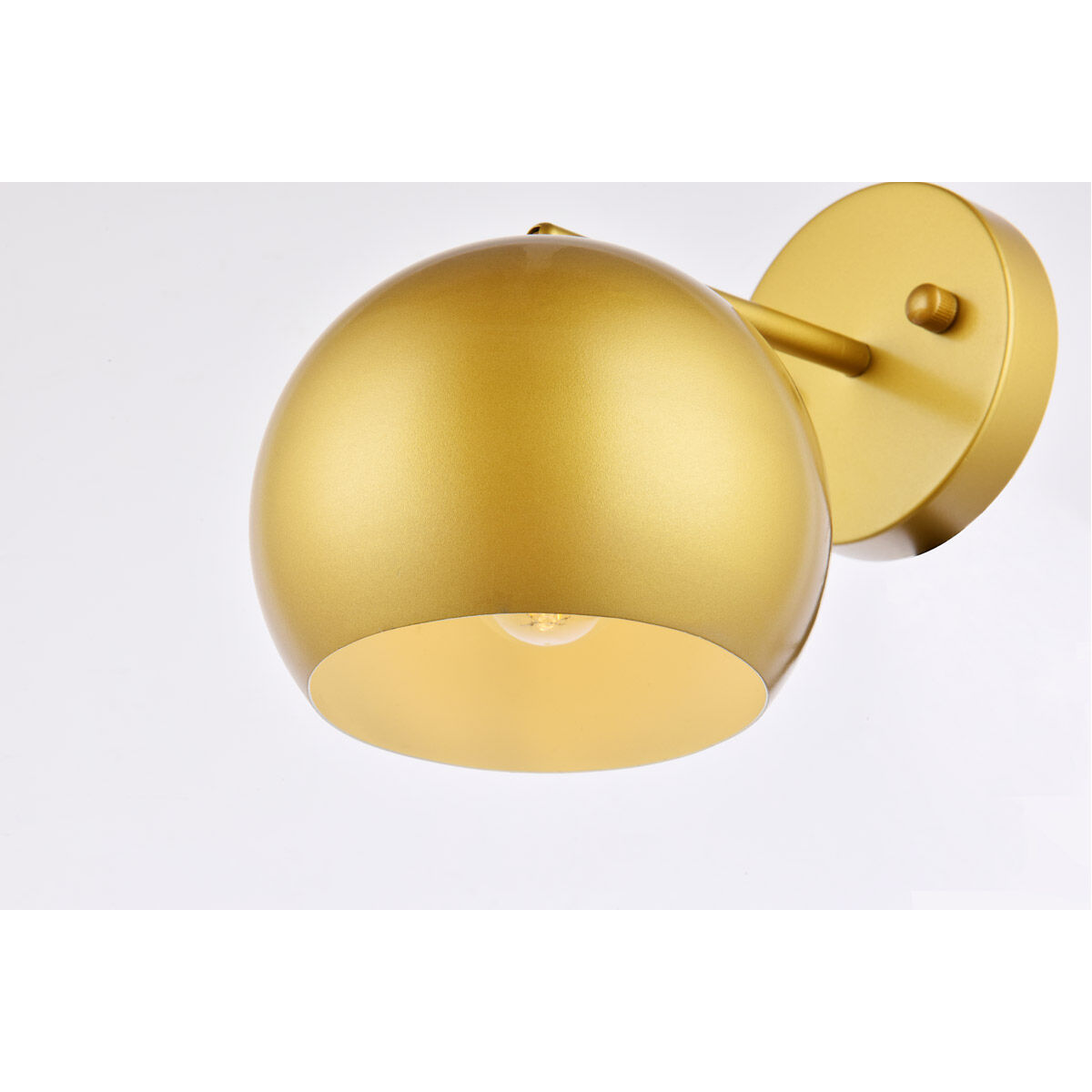 Othello 1 Light 9 inch Brass Bath Sconce Wall Light
