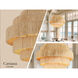 Caviana 6 Light 31 inch Signature Brass Pendant Ceiling Light