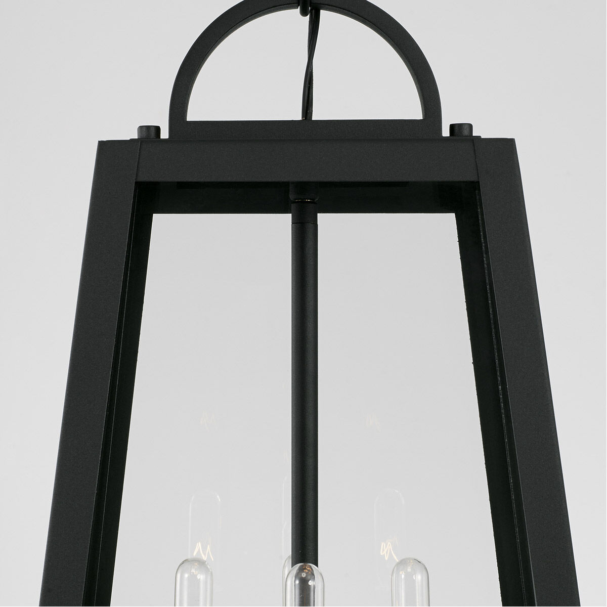 Leighton 4 Light 12 inch Black Outdoor Hanging Lantern