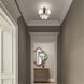 Orenburg 3 Light 13 inch Polished Nickel Semi Flush Ceiling Light