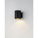 Outpost 1 Light 7.25 inch Black Outdoor Wall Mount in Without Photocell
