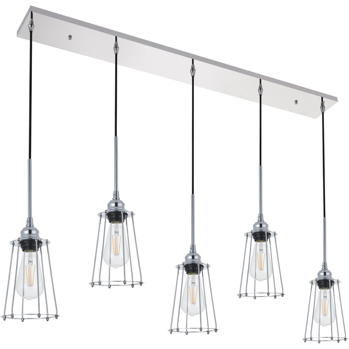 Phoenixville 5 Light 5 inch Chrome Pendant Ceiling Light