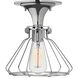 Congress 1 Light 9 inch Chrome Foyer Flush Mount Ceiling Light