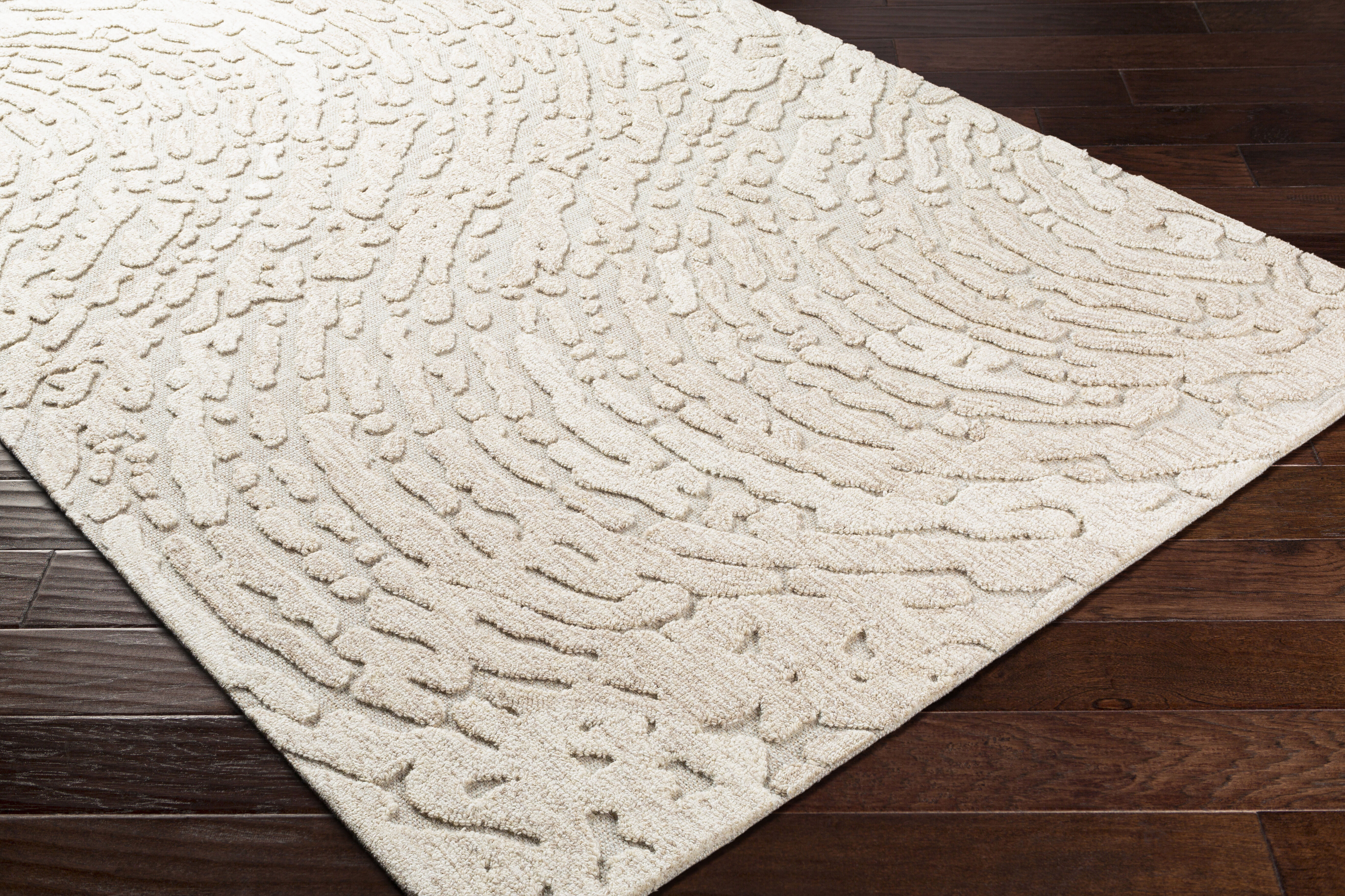 Oakland 36 X 24 inch Cream Rug in 2 x 3, Rectangle