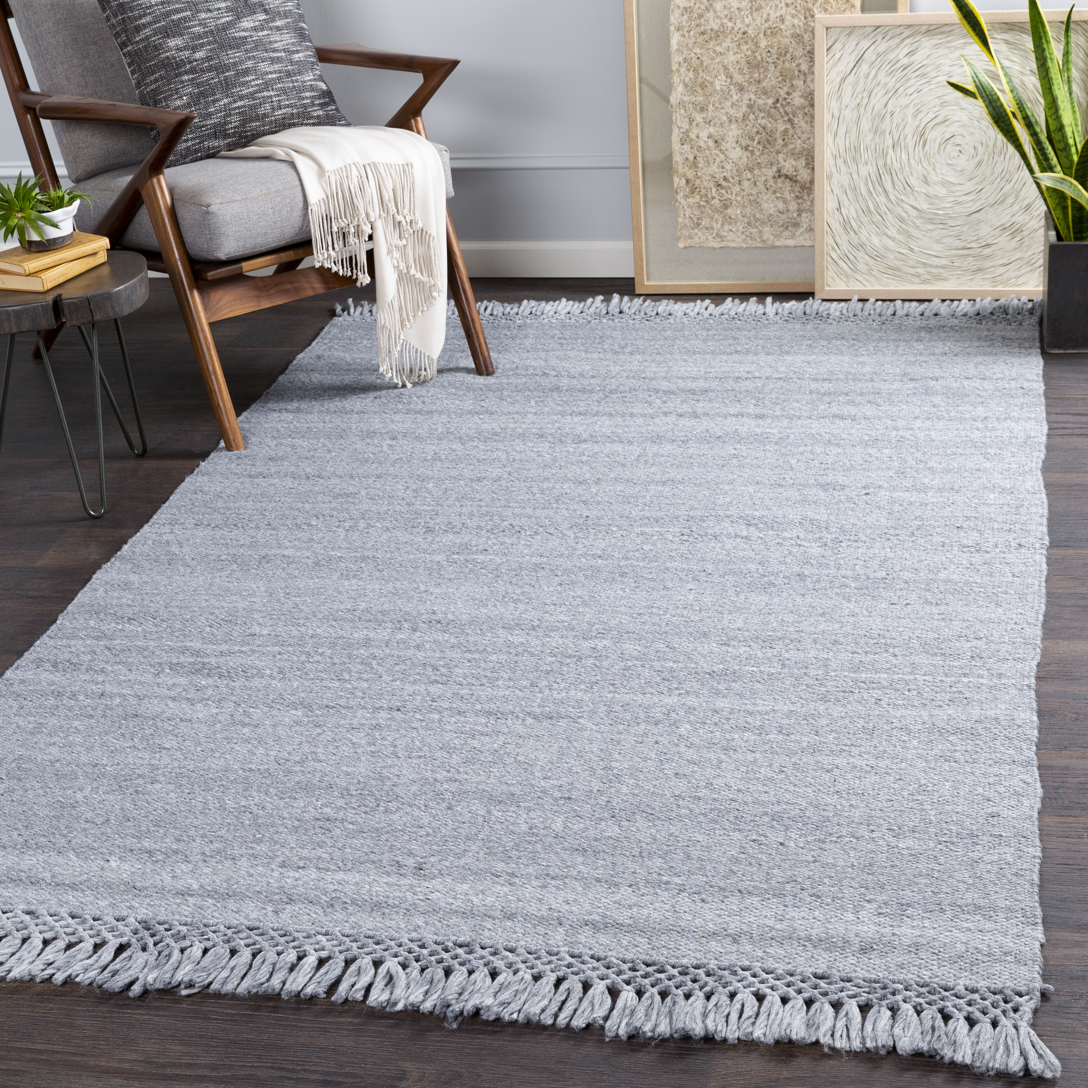 Azalea 90 X 60 inch Slate Rug in 5 x 8, Rectangle