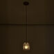 Pallina 1 Light 6 inch Winter Brass Pendant Ceiling Light in Clear