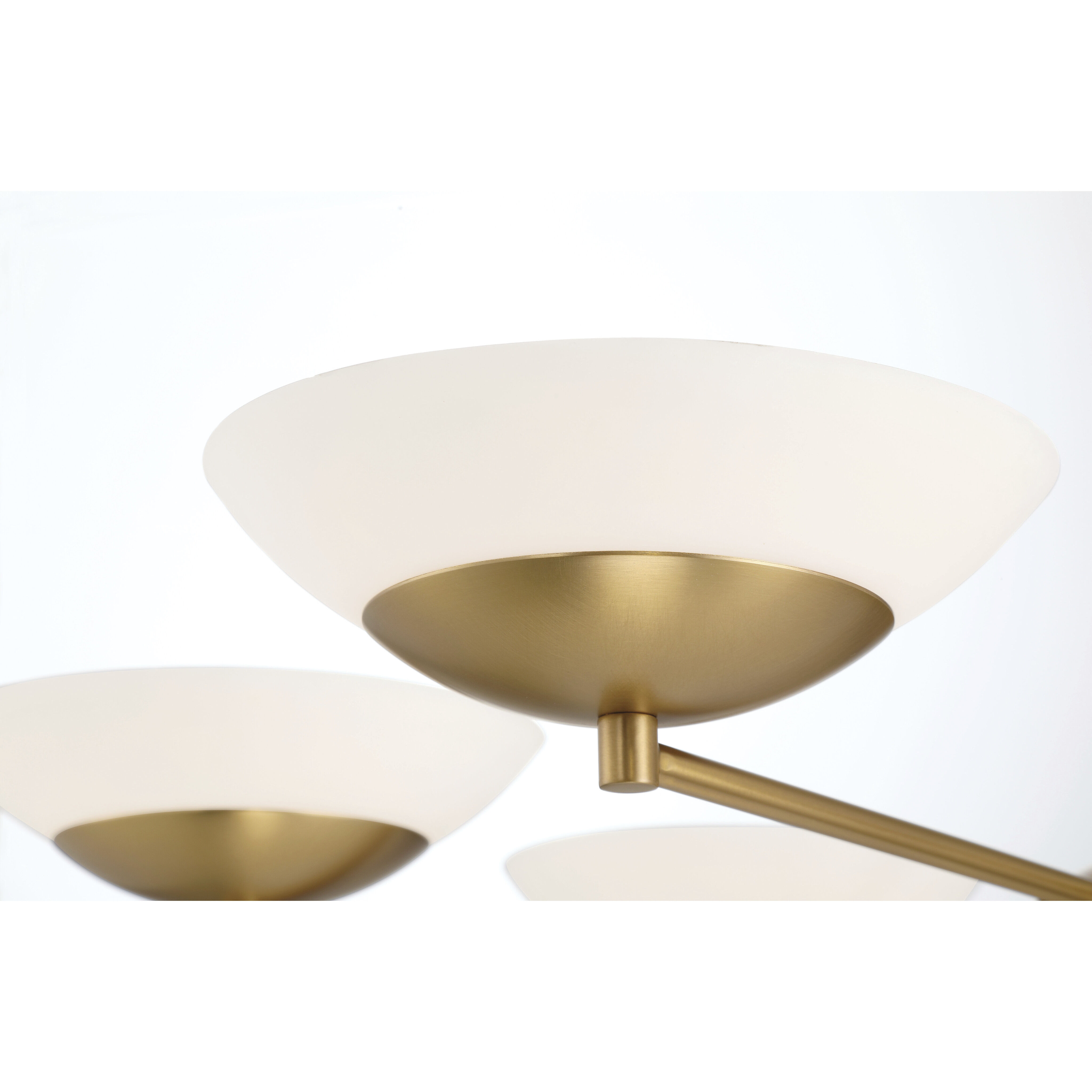 Solara LED 36 inch Legacy Brass Chandelier Ceiling Light