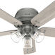 Shady Grove 52 inch Matte Silver with Light Gray Oak/Warm Grey Oak Blades Ceiling Fan
