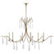 Marshallia 6 Light 59 inch Rustic Gold Chandelier Ceiling Light, Large