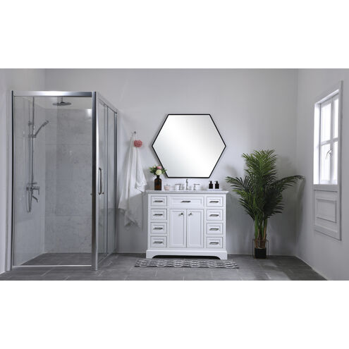 Americana 84 X 22 X 70 inch White Vanity Sink Set