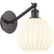 Ballston White Venetian 1 Light 8 inch Oil Rubbed Bronze Sconce Wall Light