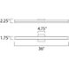Spec LED 36 inch Satin Nickel Bath Vanity Wall Light