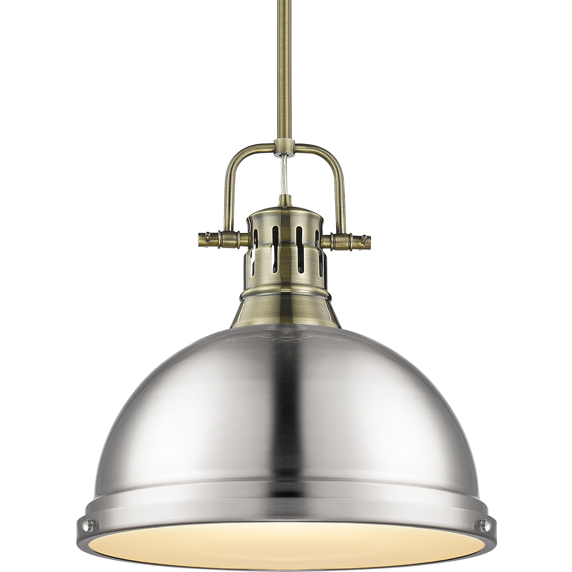 Yep Duncan 1 Light 14 inch Aged Brass Pendant Ceiling Light in Pewter, Large