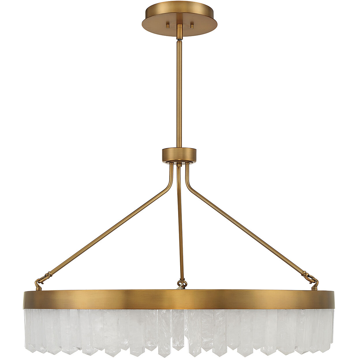 Landon LED 34 inch Warm Brass Pendant Ceiling Light