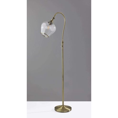 Bradford 59 inch 40.00 watt Antique Brass Floor Lamp Portable Light