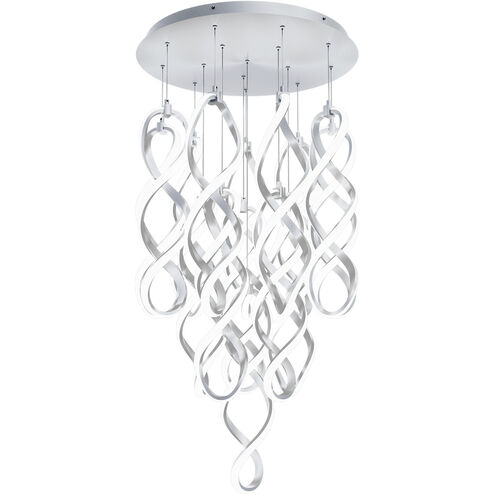 Interlace LED 23 inch Chrome Multi-Light Pendant Ceiling Light, dweLED