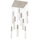 Axis LED 24 inch Beige Silver Chandelier Ceiling Light in Metallic Beige Silver, 2700K LED, Multi-Port