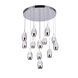 Perrier LED 24 inch Chrome Multi Light Pendant Ceiling Light