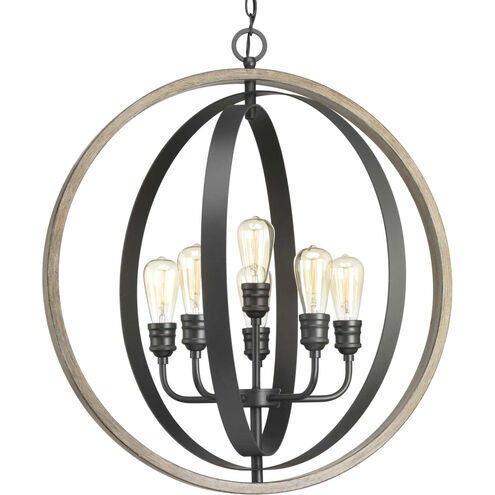 Golden Valley 6 Light Graphite Pendant Ceiling Light