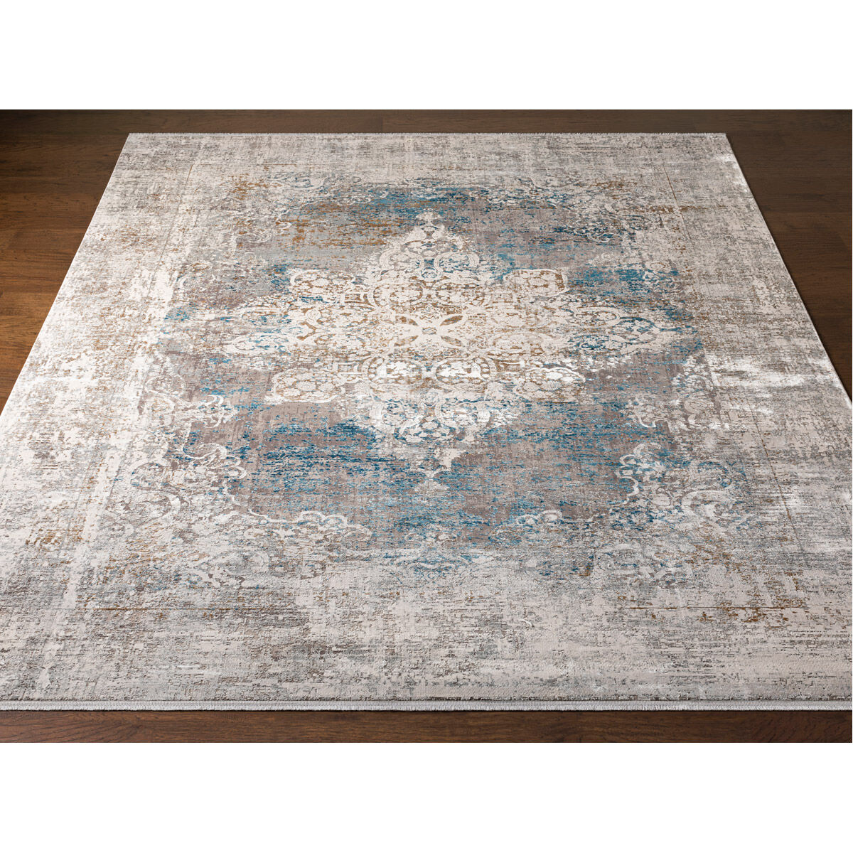 Comfort 90 X 60 inch Sky Blue Rug, Rectangle