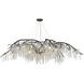 Autumn Twilight 24 Light 80 inch Black Iron Chandelier Ceiling Light, Large