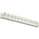 Tessera LED 38 inch Salt White Vanity Light Wall Light