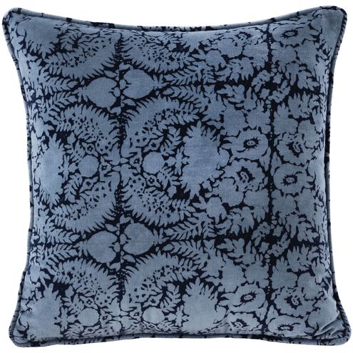 Vero 20 X 6 inch Blue Gray with Dark Navy Accent Pillow