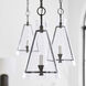 C&M by Chapman & Myers Keystone 1 Light 11 inch Aged Iron Pendant Ceiling Light
