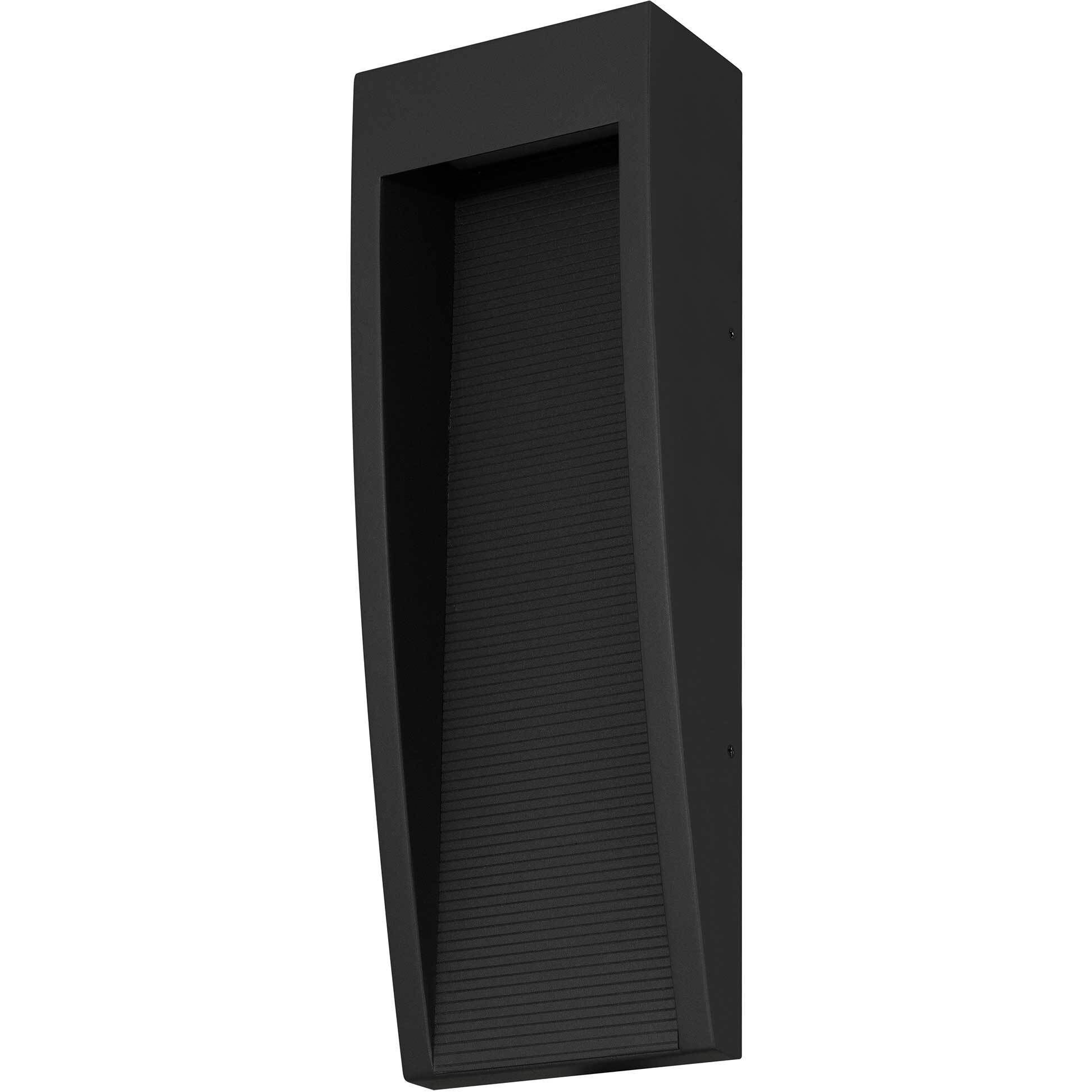 Taper LED 16 inch Sand Black Outdoor Wall Sconce