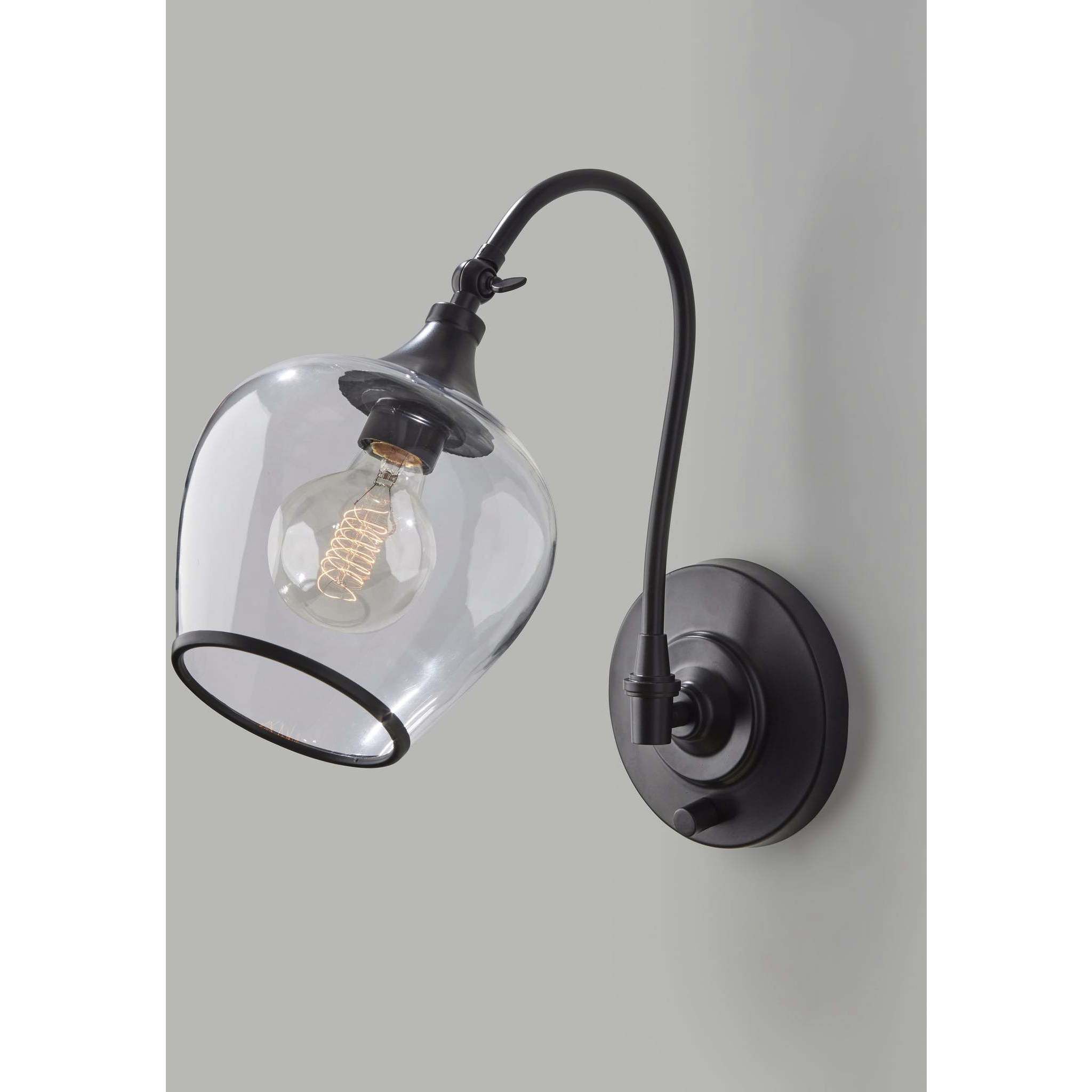 Bradford 1 Light 7 inch Dark Bronze Wall Lamp Wall Light in Antique Bronze