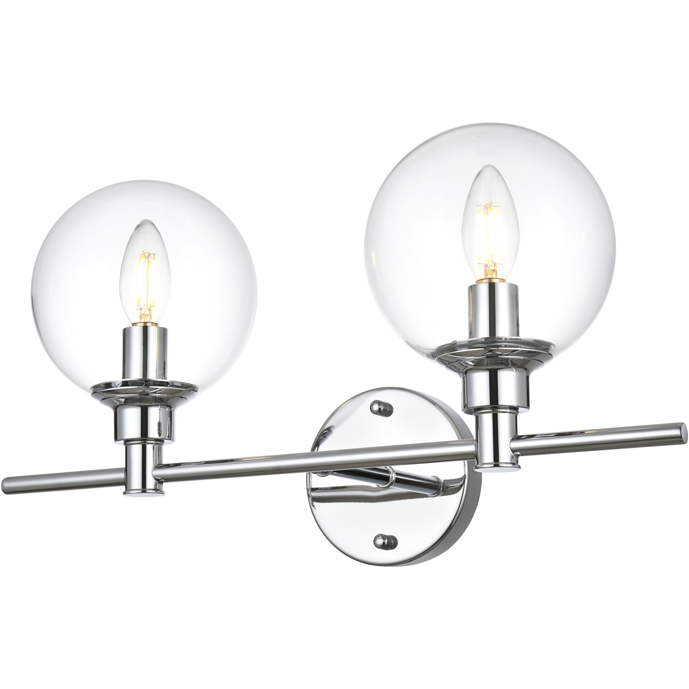 Jaelynn 2 Light 19 inch Chrome Bath Sconce Wall Light