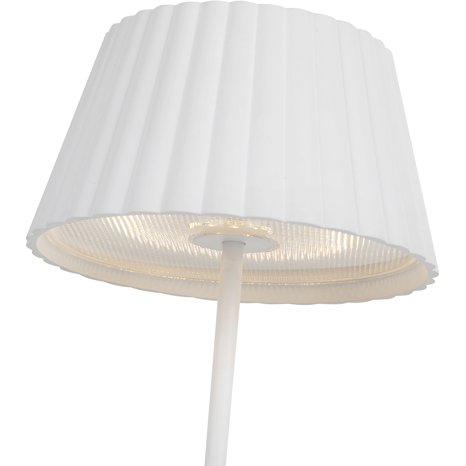 Dario 14.75 inch 3 watt White Table Lamp Portable Light