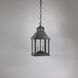 Cambridge 2 Light 8 inch Dark Antique Brass Hanging Lantern Ceiling Light in Seedy Marine Glass, Candelabra