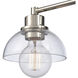 Julian 3 Light 24 inch Polished Nickel Vanity Light Wall Light