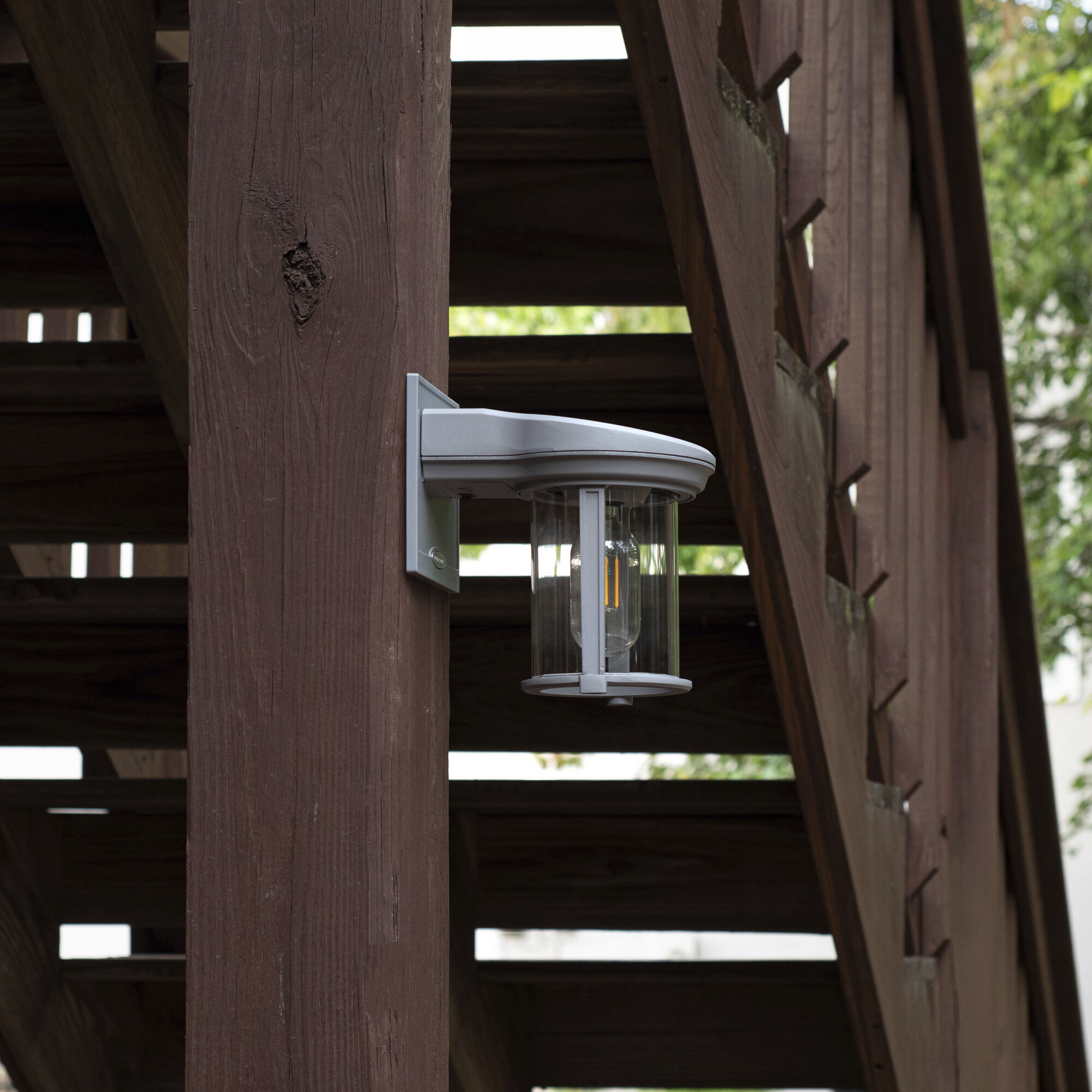 Solar Coach LED 5.5 inch Grey Wall Light