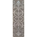 Stallman 96 X 30 inch Brown and Green Runner, Wool, Viscose, and Cotton