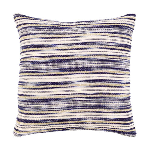 Ibiza 22 X 22 inch Black/Violet/Metallic - Gold/Beige/Denim/Navy Pillow Kit, Square