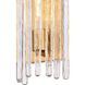Icicles 1 Light 4.75 inch Satin Brass Sconce Wall Light