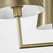 Drew & Jonathan Ender 5 Light 32.63 inch Satin Brass Chandelier Ceiling Light, Medium