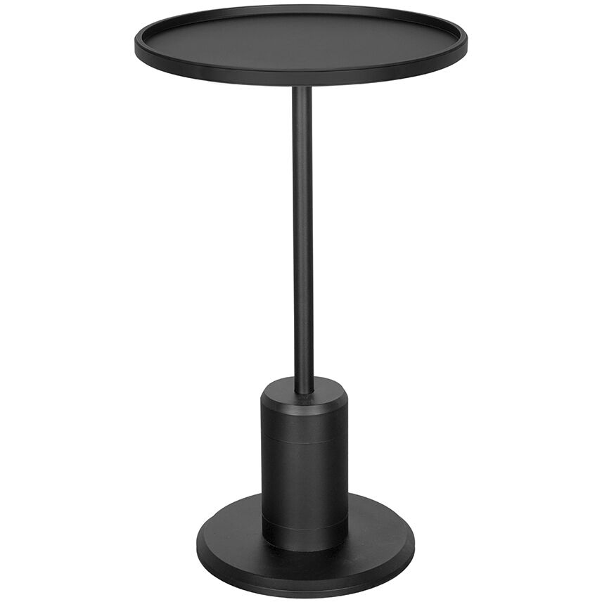 Kurtz 24 X 14 inch Matte Black Side Table