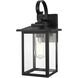 Carisle 1 Light 15 inch Black Outdoor Wall Sconce