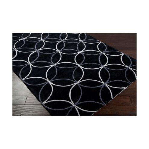 Cosmopolitan 132 X 96 inch Black and Gray Area Rug, Polyester