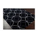 Cosmopolitan 36 X 24 inch Black and Gray Area Rug, Polyester
