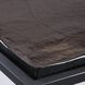 Wavelet 24 X 19.25 inch Textured Charcoal Glass and Matte Black Side Table
