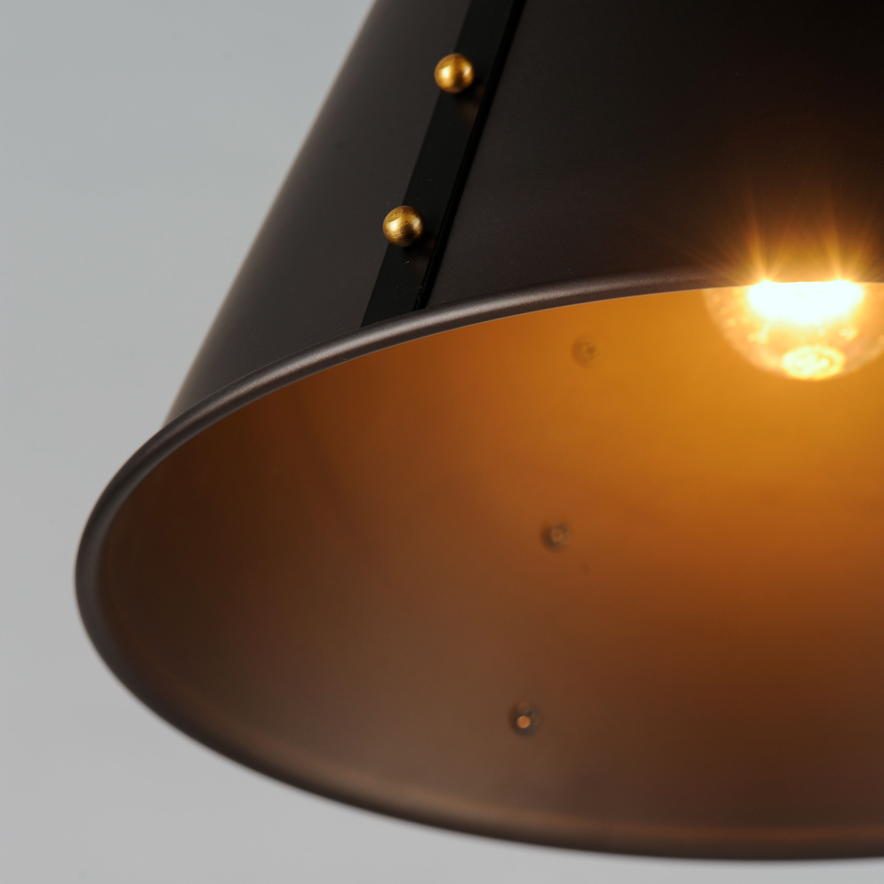 Trestle 1 Light 14 inch Oil Rubbed Bronze/Antique Brass Single Pendant Ceiling Light