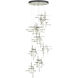 Tura 9 Light 29.6 inch Sterling Pendant Ceiling Light, Round