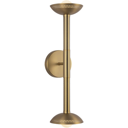 Alora Mood Arden LED 6 inch Brushed Gold Bath Vanity Light Wall Light