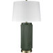 Knox 30 inch 150 watt Dark Green Table Lamp Portable Light